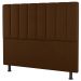 Kit Cabeceira e Baú Cama Box Casal Cora 140cm Suede Terracota - Desk Design