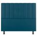 Kit Cabeceira e Baú Cama Box Casal Cora 140cm Suede Turquesa - Desk Design