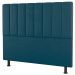Kit Cabeceira e Baú Cama Box Casal Cora 140cm Suede Turquesa - Desk Design