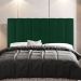 Kit Cabeceira e Baú Cama Box Casal Cora 140cm Suede Verde - Desk Design
