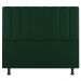 Kit Cabeceira e Baú Cama Box Casal Cora 140cm Suede Verde - Desk Design