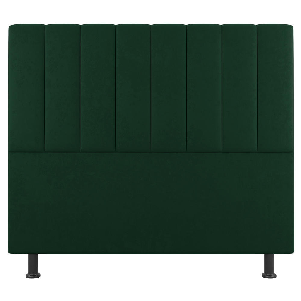 Kit Cabeceira e Baú Cama Box Casal Cora 140cm Suede Verde - Desk Design
