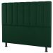 Kit Cabeceira e Baú Cama Box Casal Cora 140cm Suede Verde - Desk Design