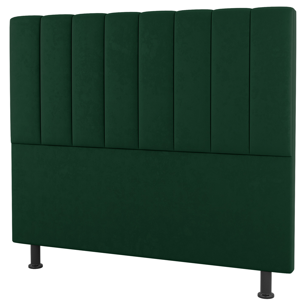 Kit Cabeceira e Baú Cama Box Casal Cora 140cm Suede Verde - Desk Design