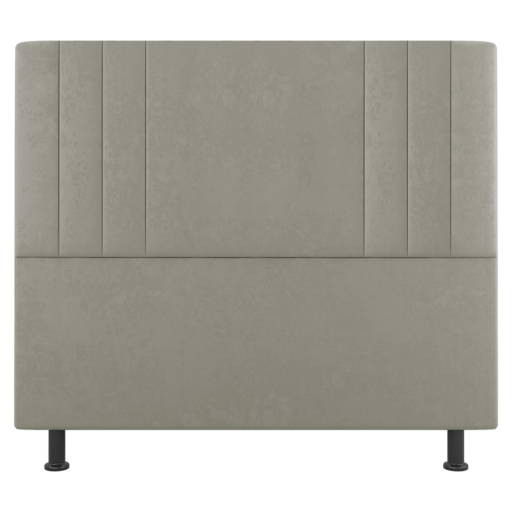 Kit Cabeceira e Baú Cama Box Casal Grace 140cm Sintético Bege - Desk Design