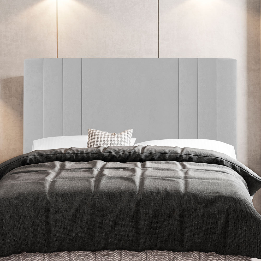Kit Cabeceira e Baú Cama Box Casal Grace 140cm Sintético Branco - Desk Design