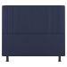 Kit Cabeceira e Baú Cama Box Casal Grace 140cm Suede Azul Marinho - Desk Design
