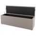 Kit Cabeceira e Baú Cama Box Casal Grace 140cm Suede Bege - Desk Design