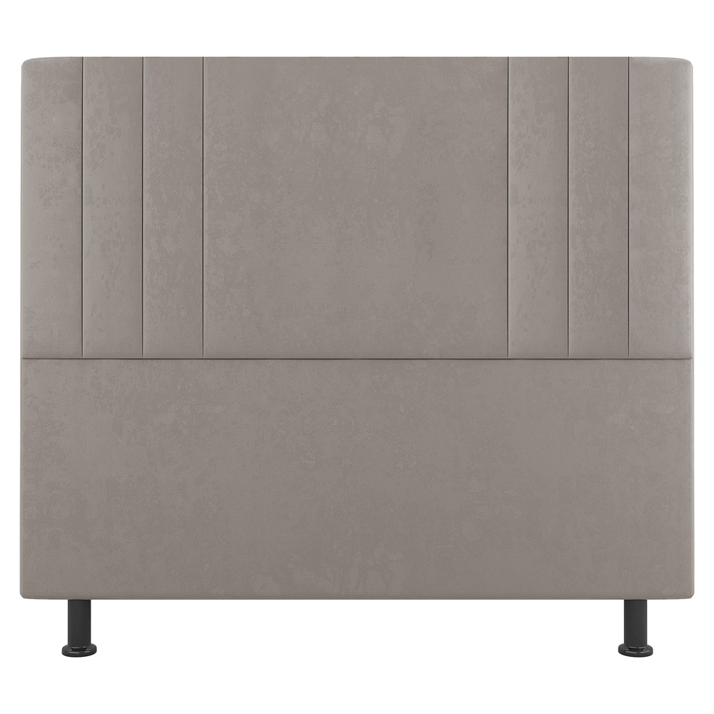 Kit Cabeceira e Baú Cama Box Casal Grace 140cm Suede Bege - Desk Design