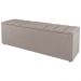Kit Cabeceira e Baú Cama Box Casal Grace 140cm Suede Bege - Desk Design