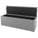 Kit Cabeceira e Baú Cama Box Casal Grace 140cm Suede Cinza Claro - Desk Design