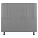 Kit Cabeceira e Baú Cama Box Casal Grace 140cm Suede Cinza Claro - Desk Design