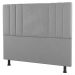 Kit Cabeceira e Baú Cama Box Casal Grace 140cm Suede Cinza Claro - Desk Design