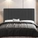 Kit Cabeceira e Baú Cama Box Casal Grace 140cm Suede Cinza Escuro - Desk Design