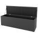 Kit Cabeceira e Baú Cama Box Casal Grace 140cm Suede Cinza Escuro - Desk Design