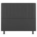 Kit Cabeceira e Baú Cama Box Casal Grace 140cm Suede Cinza Escuro - Desk Design