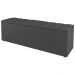 Kit Cabeceira e Baú Cama Box Casal Grace 140cm Suede Cinza Escuro - Desk Design