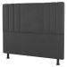 Kit Cabeceira e Baú Cama Box Casal Grace 140cm Suede Cinza Escuro - Desk Design