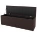 Kit Cabeceira e Baú Cama Box Casal Grace 140cm Suede Marrom - Desk Design