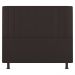 Kit Cabeceira e Baú Cama Box Casal Grace 140cm Suede Marrom - Desk Design