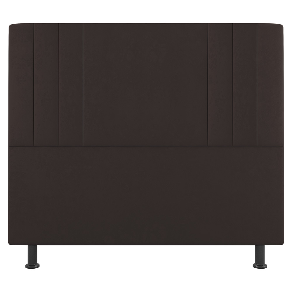 Kit Cabeceira e Baú Cama Box Casal Grace 140cm Suede Marrom - Desk Design