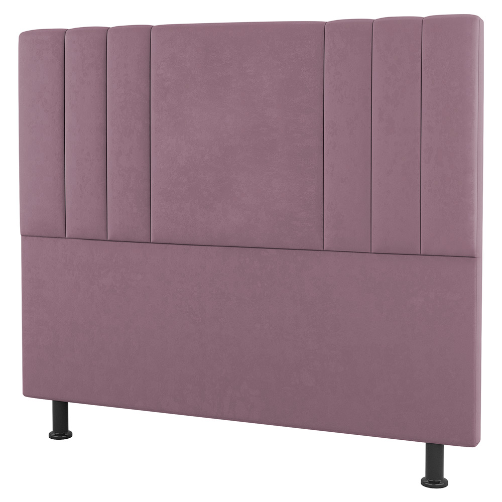 Kit Cabeceira e Baú Cama Box Casal Grace 140cm Suede Rosé - Desk Design