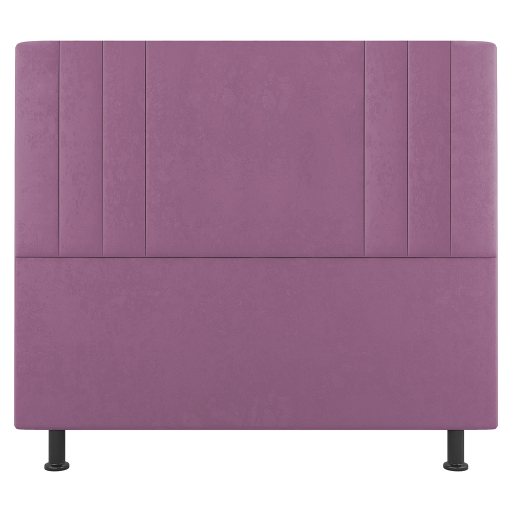 Kit Cabeceira e Baú Cama Box Casal Grace 140cm Suede Rosa - Desk Design