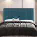 Kit Cabeceira e Baú Cama Box Casal Grace 140cm Suede Turquesa - Desk Design