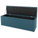 Kit Cabeceira e Baú Cama Box Casal Grace 140cm Suede Turquesa - Desk Design