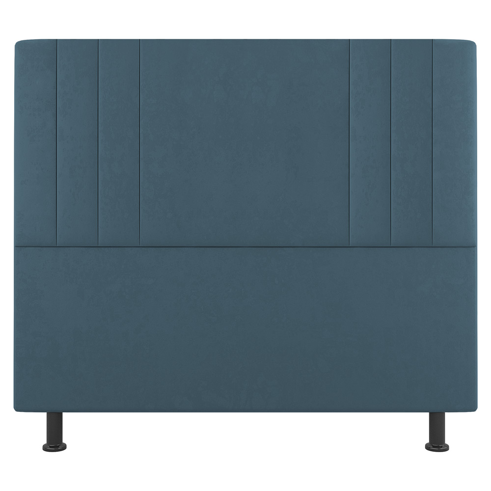 Kit Cabeceira e Baú Cama Box Casal Grace 140cm Suede Turquesa - Desk Design