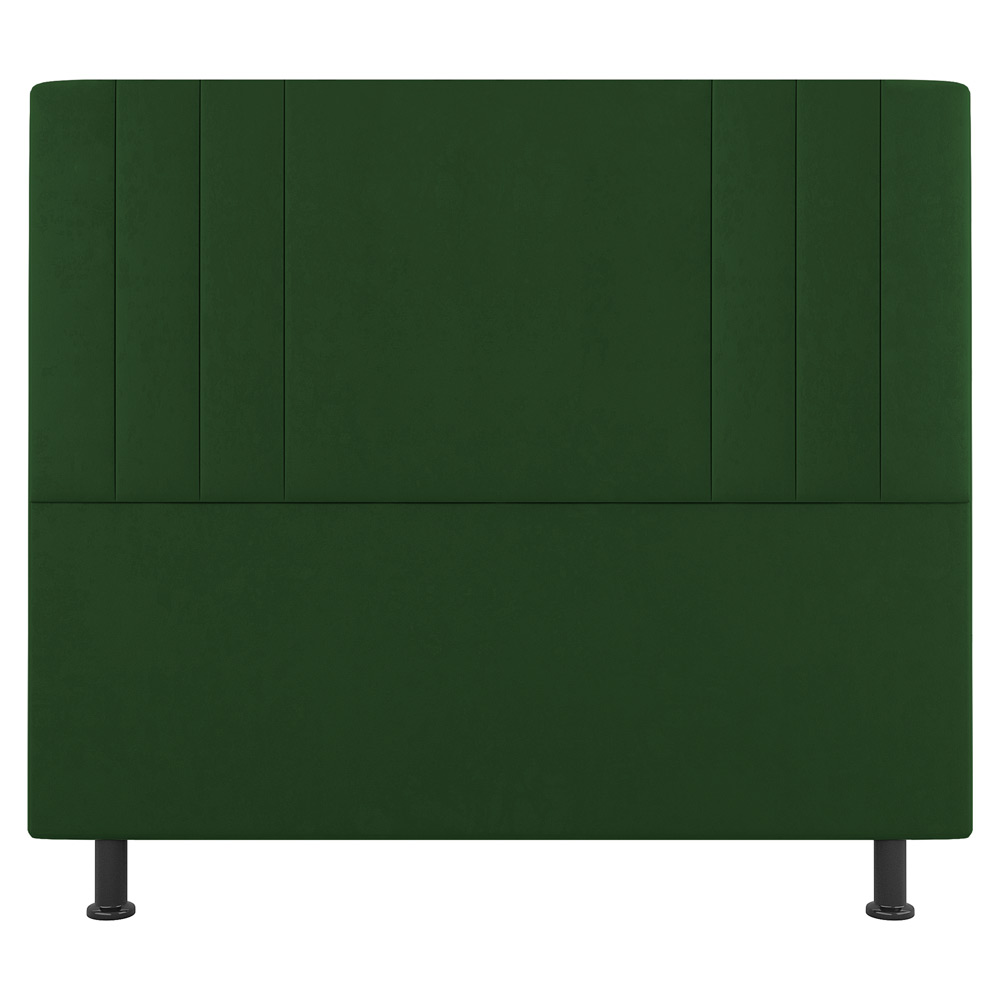Kit Cabeceira e Baú Cama Box Casal Grace 140cm Suede Verde - Desk Design