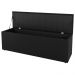 Kit Cabeceira e Baú Cama Box King Size Cora 195cm Suede Preto - Desk Design