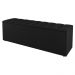 Kit Cabeceira e Baú Cama Box King Size Cora 195cm Suede Preto - Desk Design