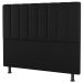 Kit Cabeceira e Baú Cama Box King Size Cora 195cm Suede Preto - Desk Design