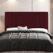 Kit Cabeceira e Baú Cama Box King Size Grace 195cm Suede Bordô - Desk Design