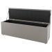 Kit Cabeceira e Baú Cama Box Queen Size Cora 160cm Suede Bege - Desk Design