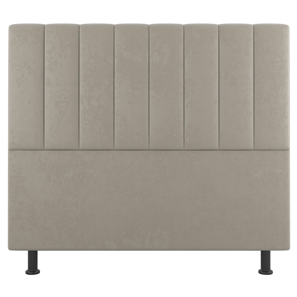 Kit Cabeceira e Baú Cama Box Queen Size Cora 160cm Suede Bege - Desk Design
