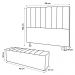 Kit Cabeceira e Baú Cama Box Solteiro Cora 90cm Suede Cinza Claro - Desk Design