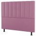 Kit Cabeceira e Baú Cama Box Solteiro Cora 90cm Suede Rosa - Desk Design