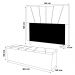Kit Cabeceira e Baú Cama Box Solteiro Dallas 90cm Sintético Preto - Desk Design
