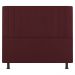 Kit Cabeceira e Baú Cama Box Solteiro Grace 90cm Suede Bordô - Desk Design
