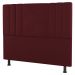 Kit Cabeceira e Baú Cama Box Solteiro Grace 90cm Suede Bordô - Desk Design