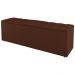 Kit Cabeceira e Baú Cama Box Solteiro Grace 90cm Suede Terracota - Desk Design
