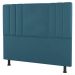 Kit Cabeceira e Baú Cama Box Solteiro Grace 90cm Suede Turquesa - Desk Design