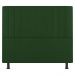 Kit Cabeceira e Baú Cama Box Solteiro Grace 90cm Suede Verde - Desk Design