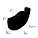 Kit Poltrona e Namoradeira Aisha Orgânica Veludo Verde Escuro - Desk Design