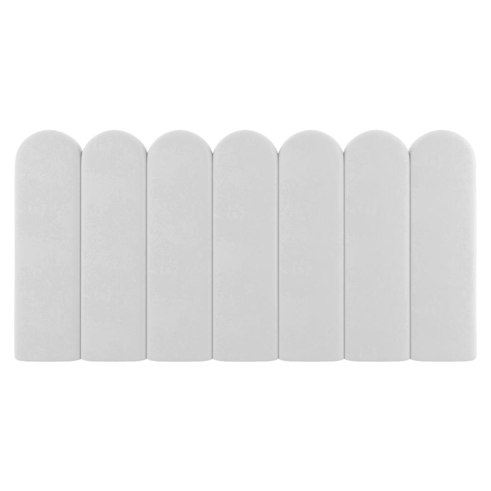 Painel Cabeceira Cama Box Casal Queen Size Lana 160cm Sintético Branco - Desk Design