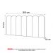 Painel Cabeceira Cama Box Casal Queen Size Lana 160cm Sintético Branco - Desk Design