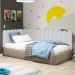 Painel Cabeceira Cama Box Solteiro Lana 100cm Sintético Branco - Desk Design