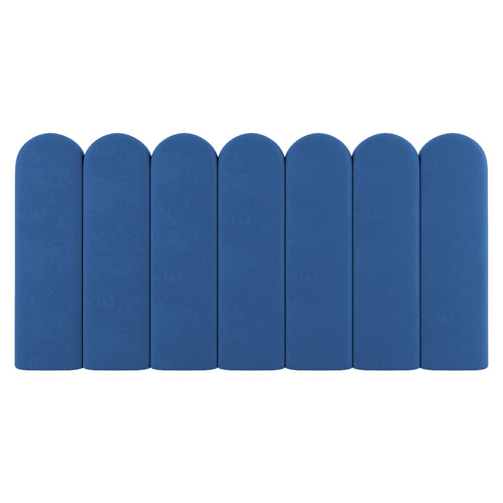 Painel Cabeceira Cama Box Solteiro Lana 100cm Suede Azul - Desk Design